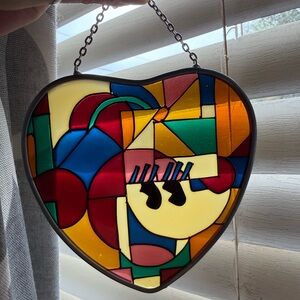 Disney Minnie Mouse Abstract Sun-catcher by Dale Tiffany  Vintage 90’s Rare